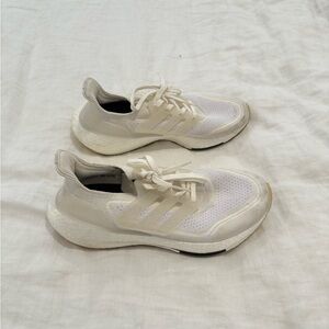 Adidas Cream Athletic Sneakers